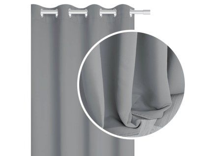 Zatemnitvena zavesa Tamia srebrna 140x250
