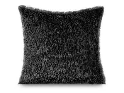 Prevleka za blazino 40x40 Furry - črna