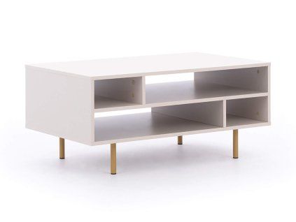 Konferenčna miza NUBIA NB-03 v bež barvi.