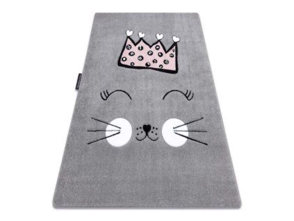 Prikaz preproge Happy Cat z motivom krone.