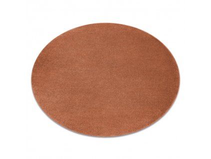 Terracotta okrogla preproga Softy