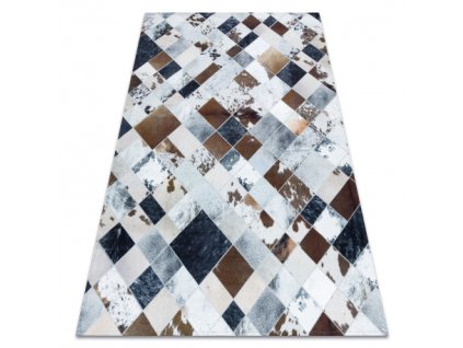 Sivo-rjava patchwork preproga André