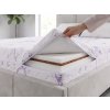 Vzmetnica z žepkastimi vzmetmi s kokosom Dax 160x200x24 cm - prevleka Lavender