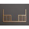 Ograja za posteljico Noble Cot 120x60 - oreh