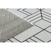 Sivo-kremna geometrijska preproga Sizal