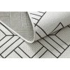 Sivo-kremna geometrijska preproga Sizal