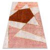 Sivo-roza geometrijska preproga Miro