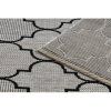 Sivo-črna preproga Sizal Floorlux