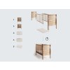 Otroška posteljica Noble Cot 120x60 Vintage