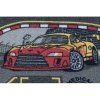 Siva protizdrsna preproga Racers